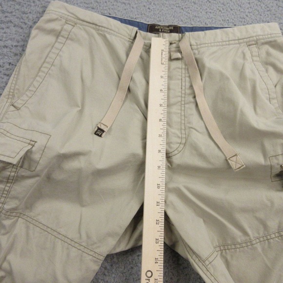 Vintage Abercrombie & Fitch Mens Cargo Shorts size Small‎ Y2K 200s Drawstring - Picture 6 of 9